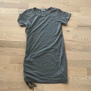 LNA gray dress with tied side